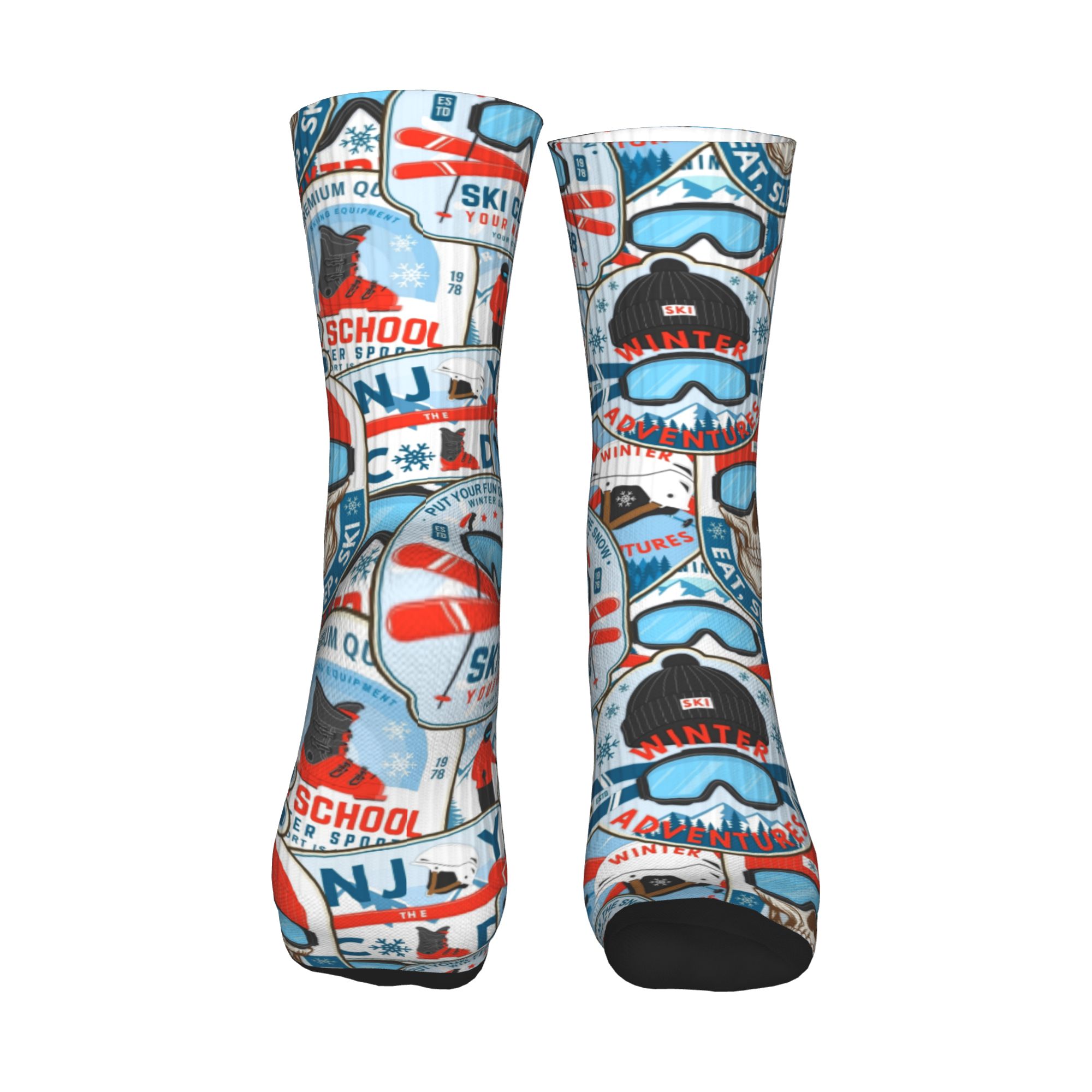 Skarpetki Vintage Red Blue Ski – Dress Sock Men recenzja i cena